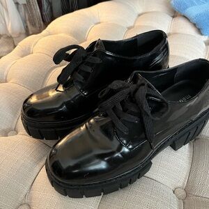 Black loafers Steve Madden 9